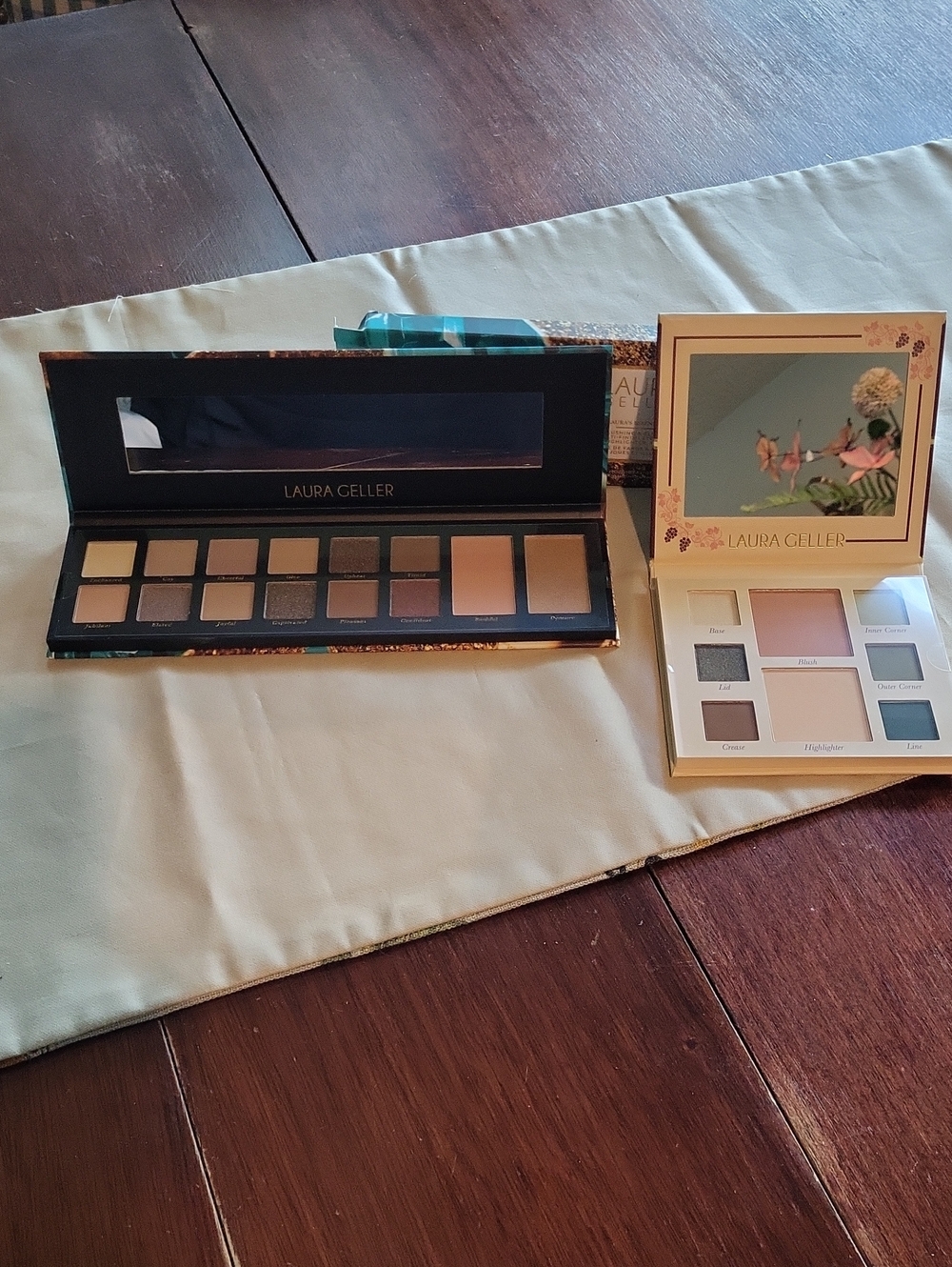 Laura Geller Neutral & Pink-Tone Eyeshadow Duo Palette Set
